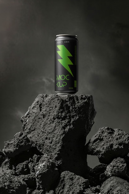 PSD energy drink mockup