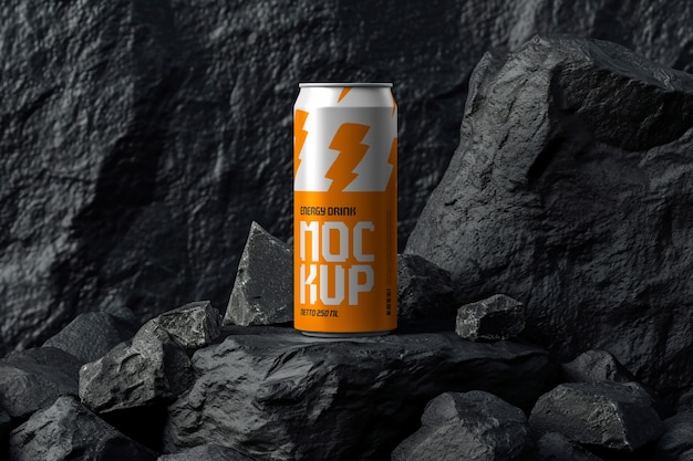 PSD energy drink mockup