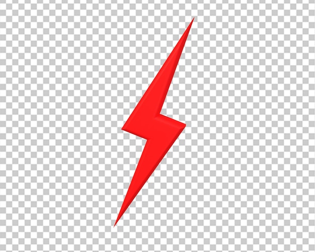 PSD energy flash 3d icon