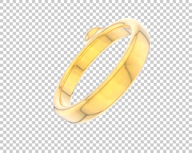 Engagement ring isolated on background 3d rendering illustration