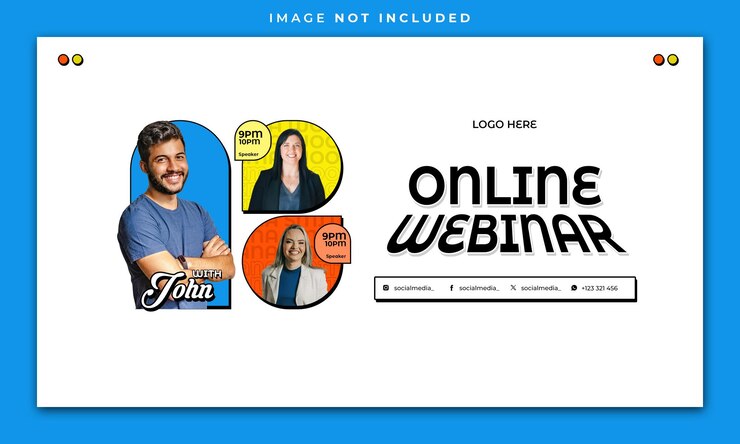 PSD engaging workshop webinar social media banner template