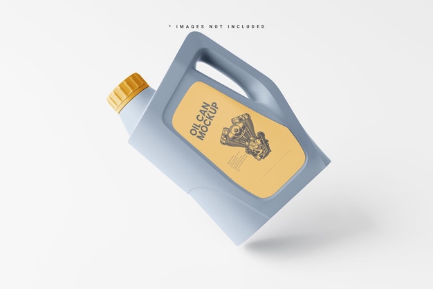 PSD engine oil can mockup