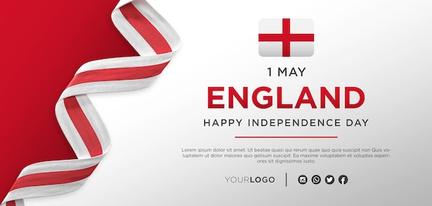 England national independence day celebration banner, national anniversary