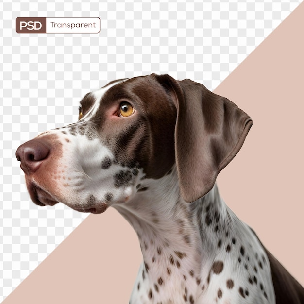 PSD an english pointer hunting dog