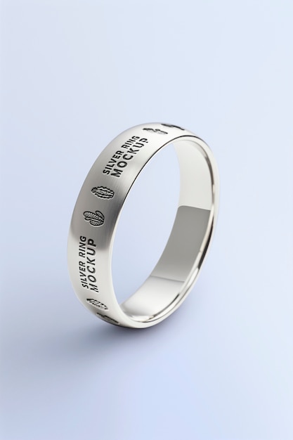 PSD engraved ring in studio mockup