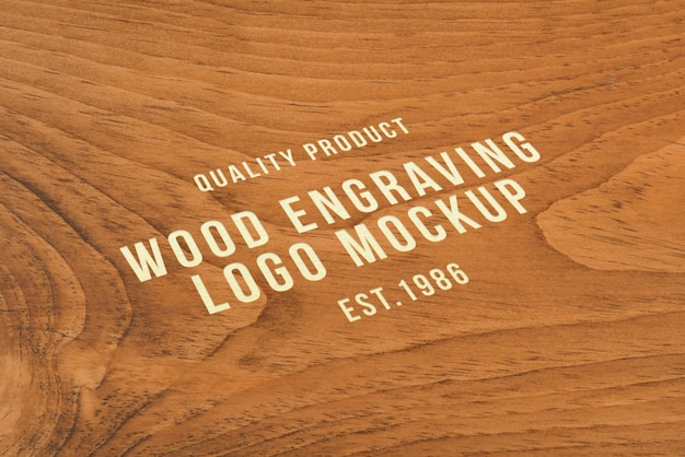 Engraving Logo Mockup