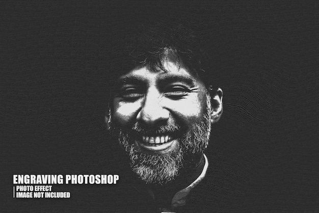 PSD incisione di effetti fotografici di photoshop