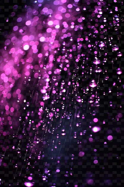 PSD enigmatic glowing aura rain with glowing energy and purple p png neon light effect y2k collection