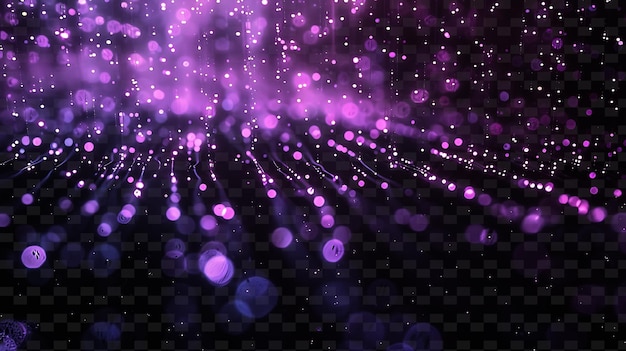 PSD enigmatic glowing aura rain with glowing energy and purple p png neon light effect y2k collection