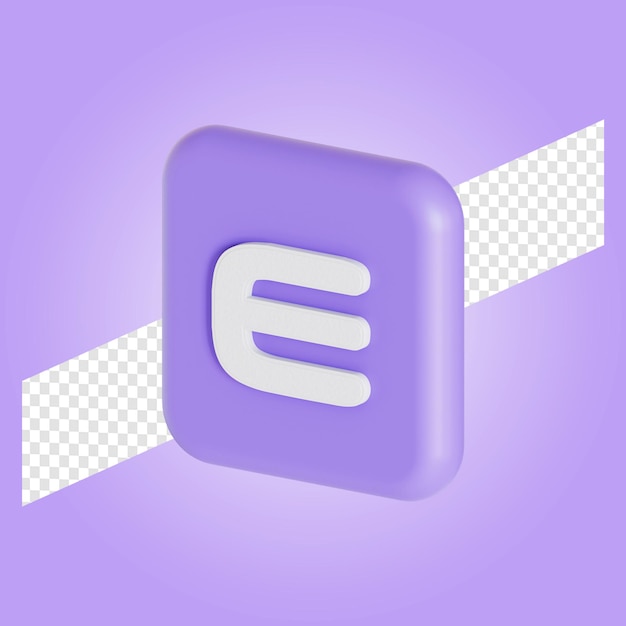 Enjin Symbol Kryptowaluty Logo 3d Ilustracja