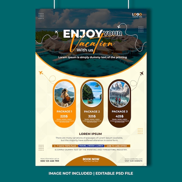 Enjoy Your Vacation Travel Flyer