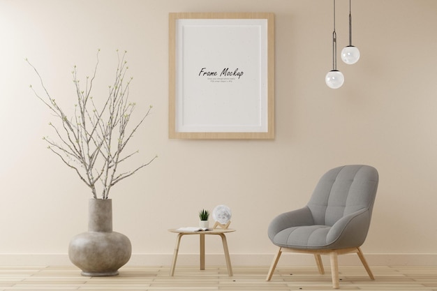enkel frame in een woonkamer