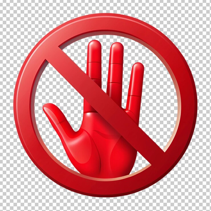 PSD do not enter sign design