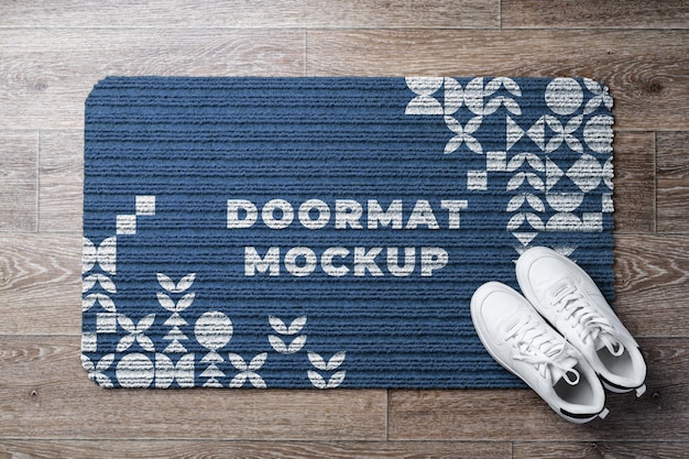 Entrance doormat mockup