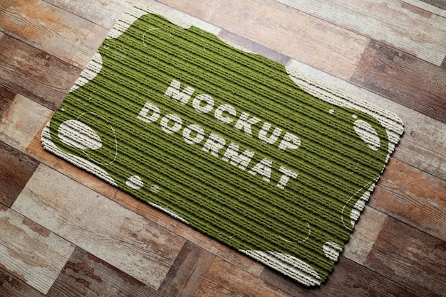 PSD entrance doormat mockup