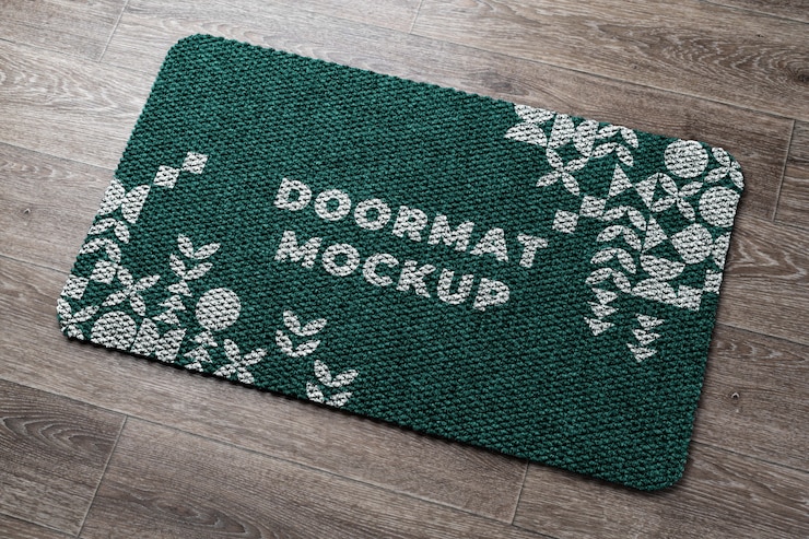 PSD entree deurmat mockup