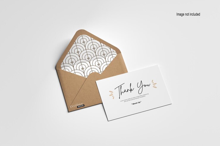 PSD envelop c6 mockup