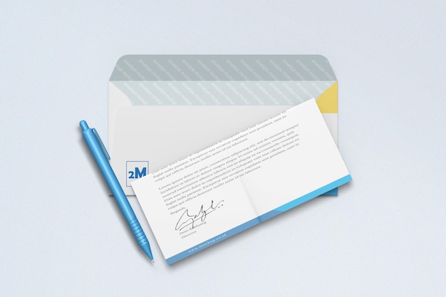 Envelop Mockup Design Rendering