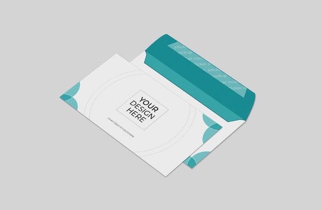 Envelop mockup sjabloon