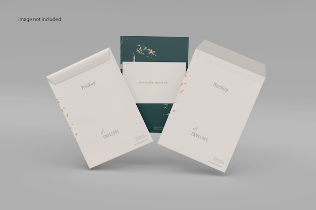 PSD envelope c4 mockup