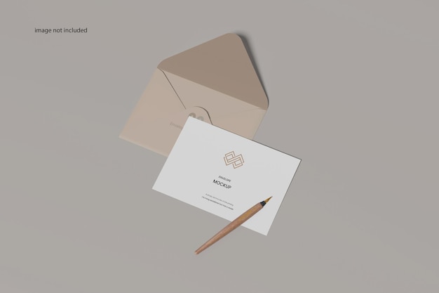 PSD envelope c6 mockup