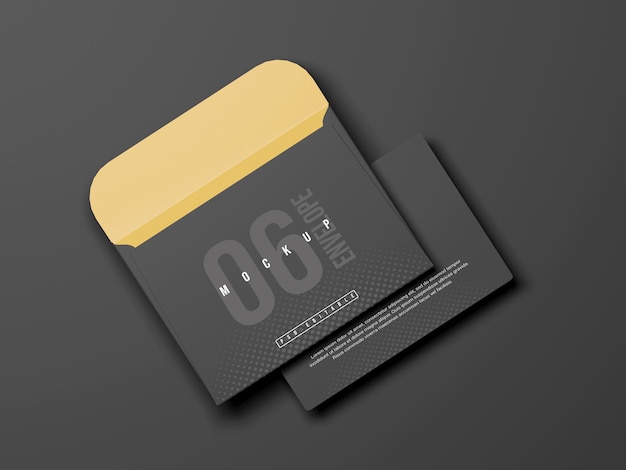 envelope and letter mockup