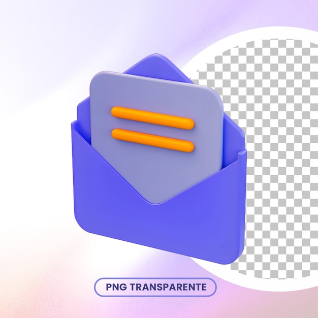 PSD envelope mail 3d icon