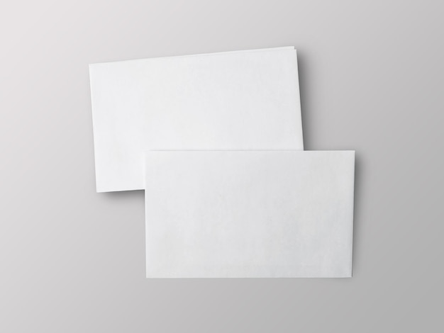 Envelope mock up blank empty copy space paper template cut out isolated on white