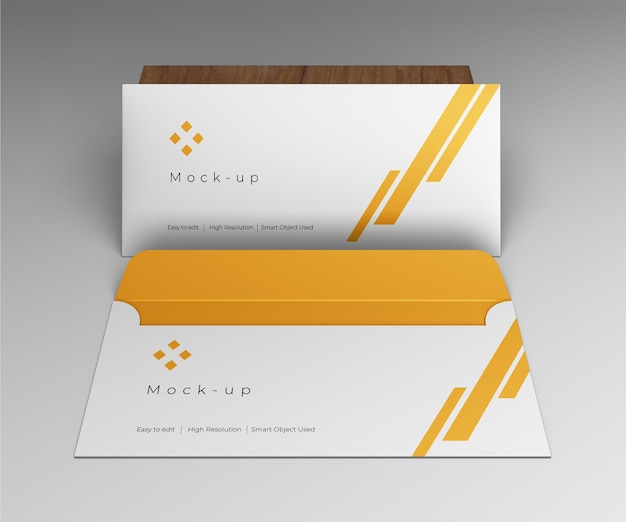 PSD envelope mockup design template