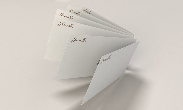 PSD envelope mockup