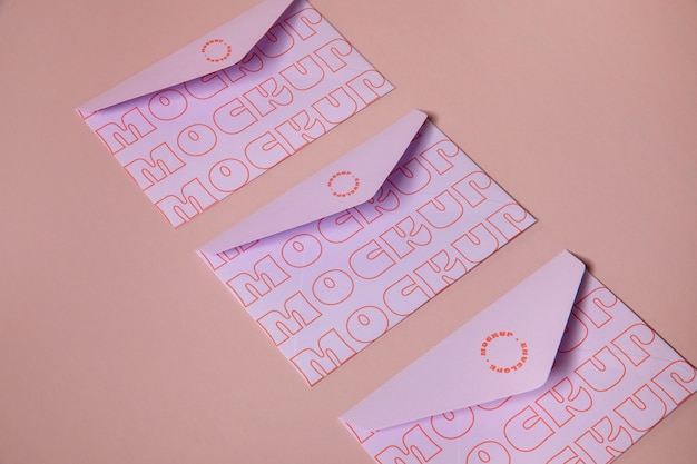 PSD envelope paper mockup