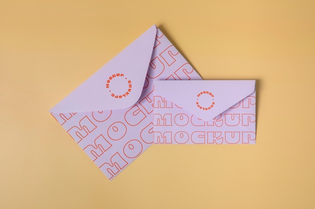 PSD envelope paper mockup