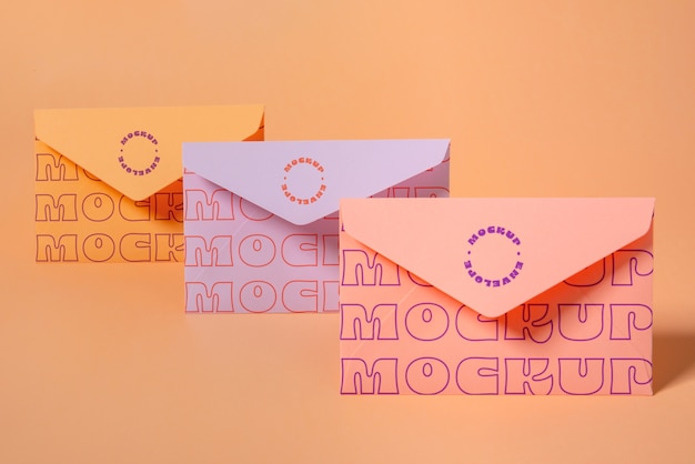 PSD envelope paper mockup