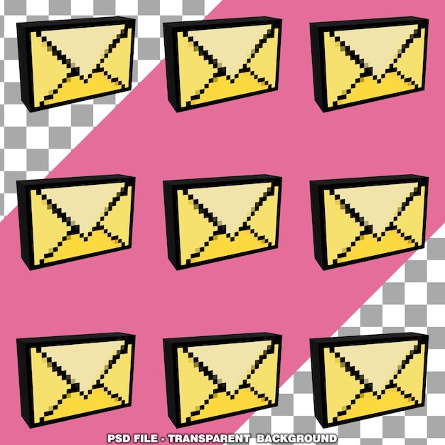 PSD envelope pixel pattern