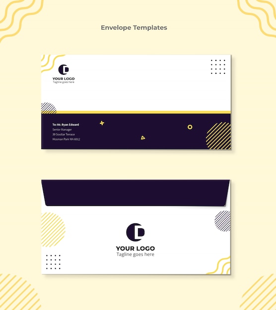 PSD envelope template