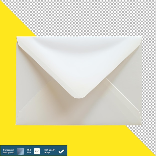 PSD envelope on white background transparent background png psd