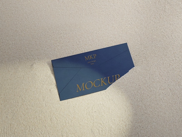 Envelope with logo mockup design