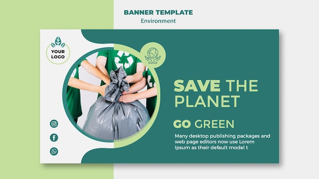 Environment banner template mock-up