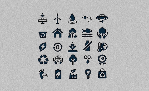environmental conservation icons