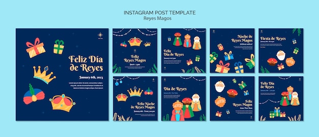 PSD epiphany day template design