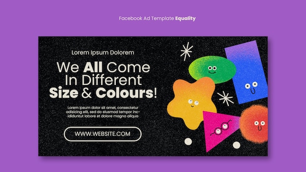 Equality and diversity social media promo template