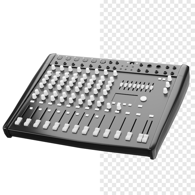 PSD equalizer 3d illustration