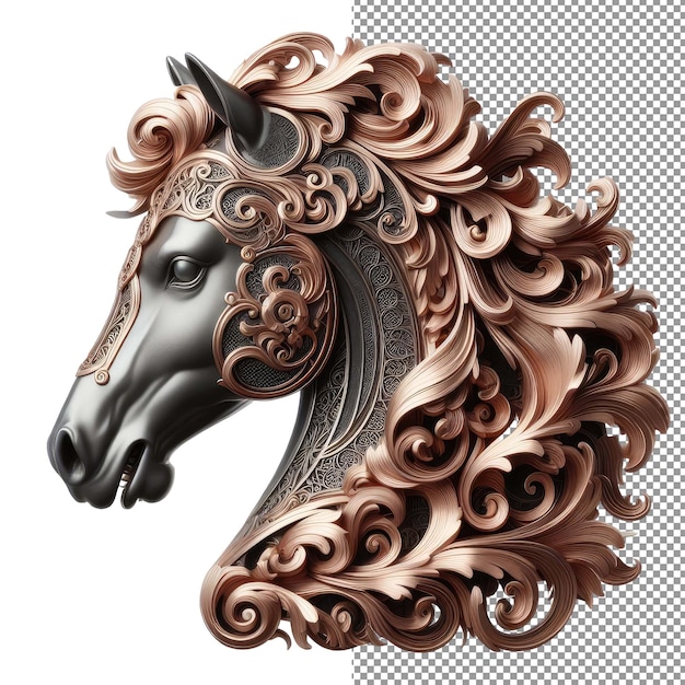 PSD equestrian elegance isolated horse illustration