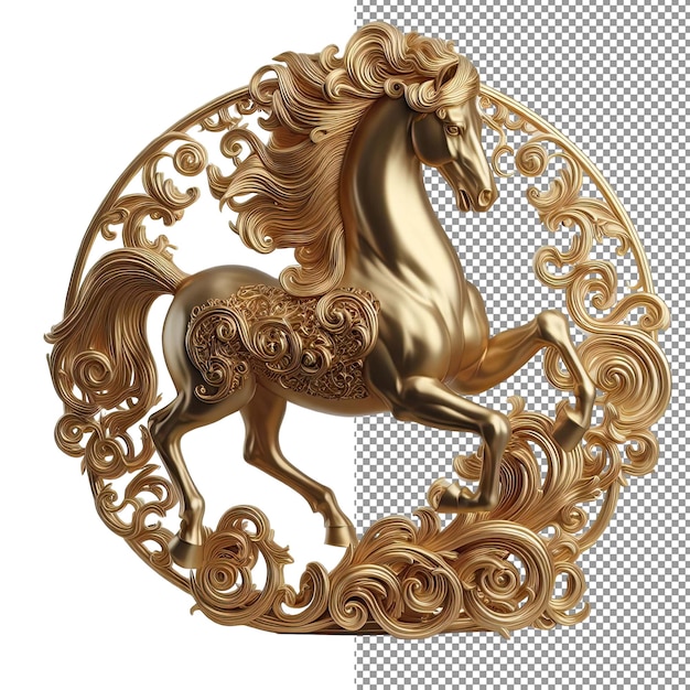 PSD equestrian elegance isolated horse illustration