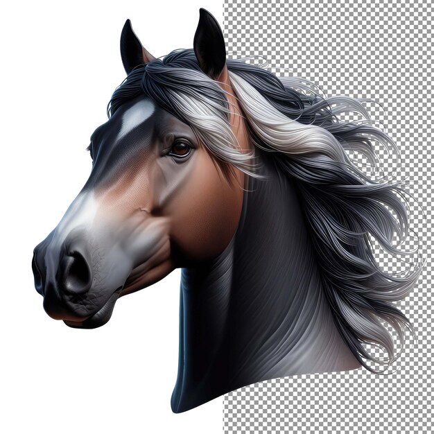 Equestrian elegance isolated horse illustration