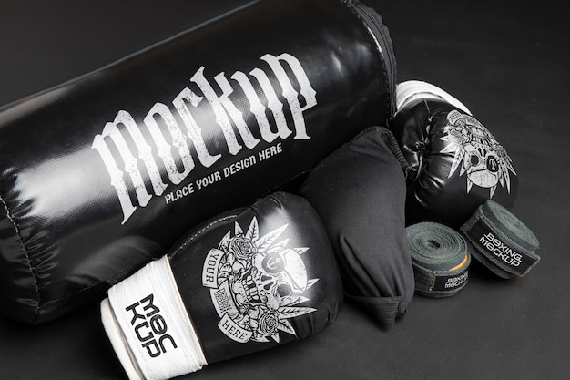 PSD equipment mock-up for boxing sport