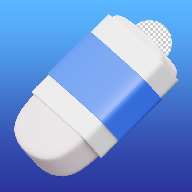 Eraser 3d illustration