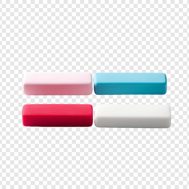 PSD eraser isolated on transparent background