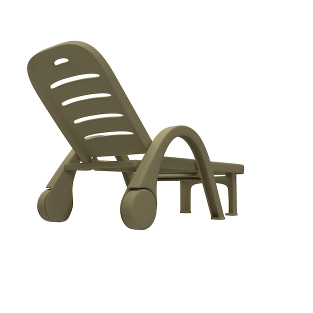 PSD ergonomiczne, drogie, brązowe plastikowe krzesło wypoczynkowe z wikliny. siedzisko widziane z tyłu po prawej stronie.