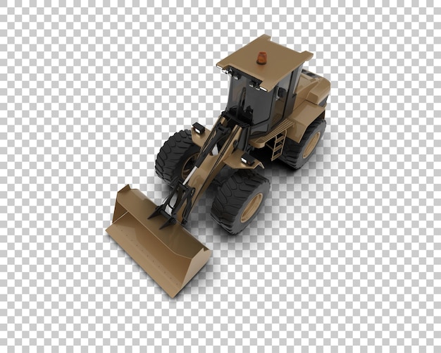 Eristetty lastaaja taustalla, 3d-renderöity kuvitus